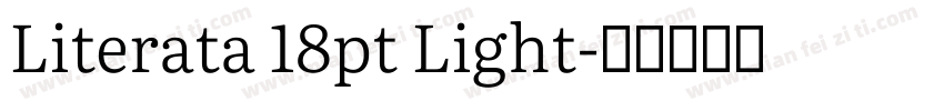 Literata 18pt Light字体转换
